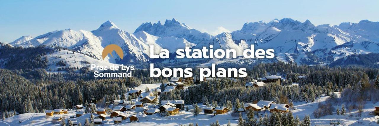 studio cabine Praz de Lys Taninges Exterior foto