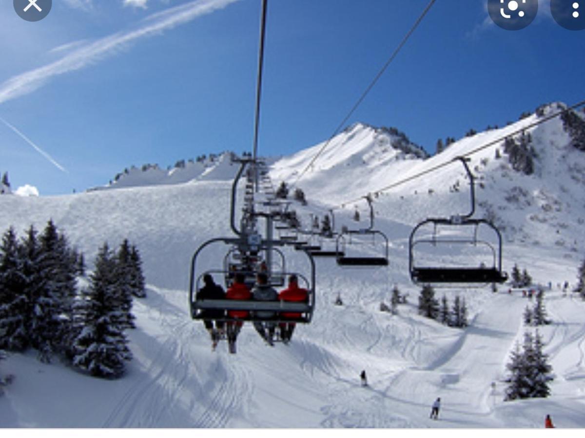studio cabine Praz de Lys Taninges Exterior foto